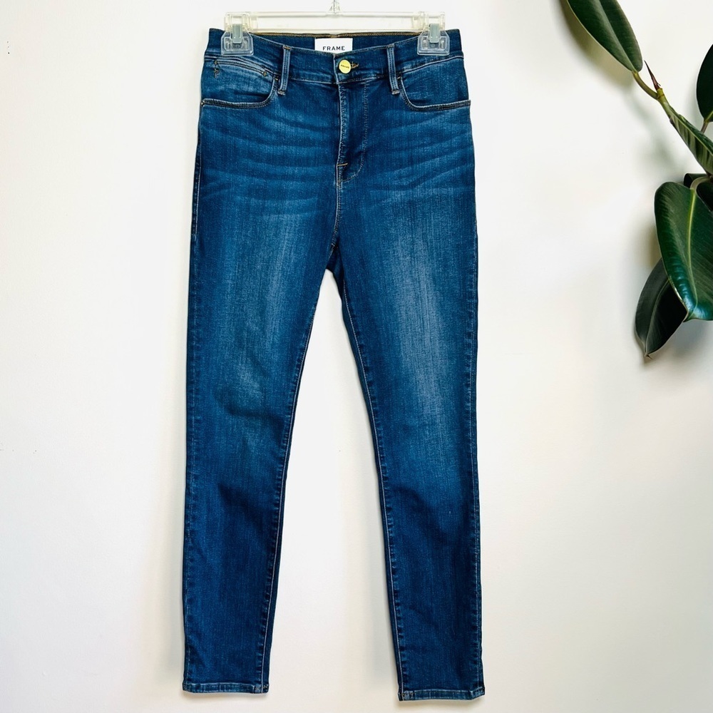 FRAME Denim Le High Skinny Crop Jeans Size 26 - Picture 3 of 11